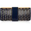 Tory Burch Rattan and Faux Patentleather Clutch in Brown (tan) - Lyst
