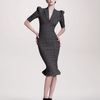 Zac Posen Sculpted Tweed Dress in Black - Lyst