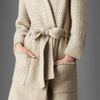 Burberry Waffle Knit Cashmere Dressing Gown in Beige (nude) - Lyst