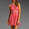 Free People Daisy Waist Dress in Pink (peach cobbler) - Lyst