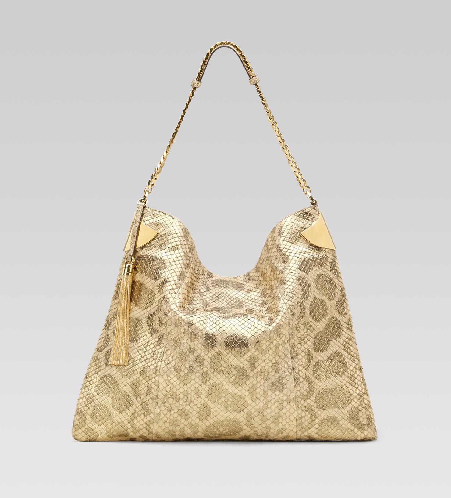 Gucci Gucci Shoulder Bag in Gold | Lyst