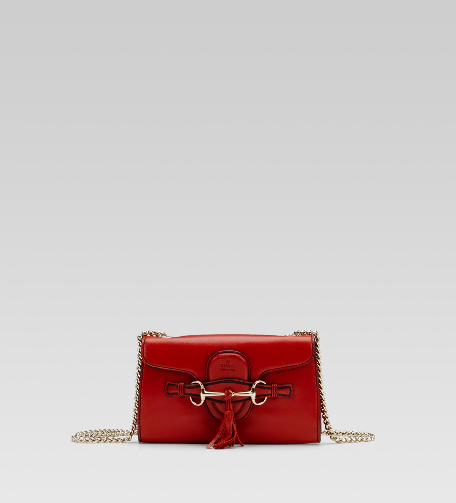 Gucci Emily Chain Shoulder Bag in Red | Lyst