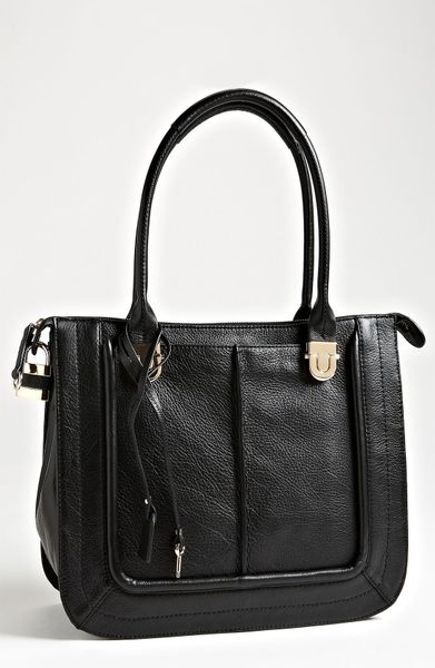 halogen leather tote