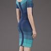 Hervé Léger Johanna Ombre Dress in Blue (aqua) - Lyst