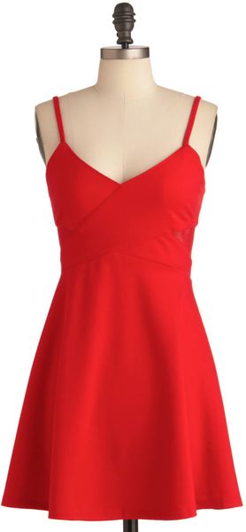 ModCloth Fun in The Crimson Dress - Lyst