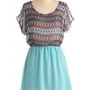 Modcloth Sea Blue Diamond Dress in Multicolor (sea) - Lyst