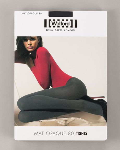 Wolford Matte Opaque 80 Tights in Brown (mocha) - Lyst