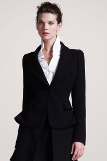 Alexander McQueen Peplum Hem Jacket - Lyst