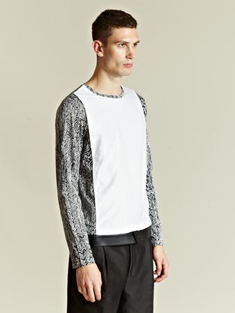 Balenciaga Balenciaga Mens Contrast Panel Top - Lyst