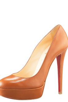 Christian Louboutin Leather Platform Pump - Lyst