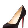 Christian Louboutin New Declic Suede Pump in Black - Lyst