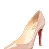 Christian Louboutin Particule 100m Patent Leather Pumps in Beige (nude) - Lyst