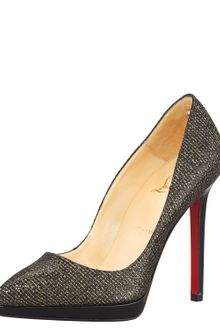 Christian Louboutin Pigalle Glittered Pump - Lyst