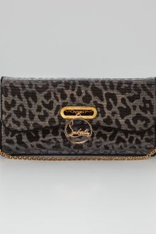Christian Louboutin Riviera Lame Clutch - Lyst