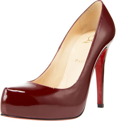 Christian Louboutin Rolando Hiddenplatform Pump Patent Leather in Red - Lyst