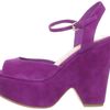 Dolce Vita Dolce Vita Womens Jacobi Wedge Sandal in Purple (magenta suede) - Lyst