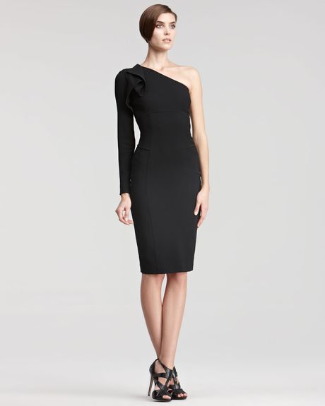 Elie Saab Onesleeve Dress in Black - Lyst