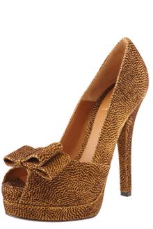 Fendi Deco Leopardprint Suede Pump - Lyst