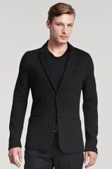 Giorgio Armani Herringbone Jacket Black