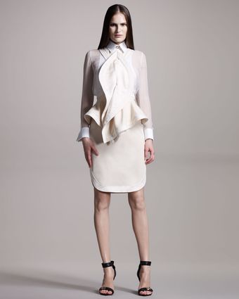 Givenchy Halterneck Peplum Dress - Lyst