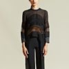 Givenchy Givenchy Womens Circle Curve Top in Black - Lyst
