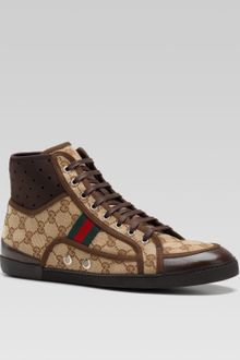 Gucci Canvas Sneaker - Lyst