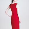 J. Mendel Sleeveless Silk Faille Dress in Red (scarlet) - Lyst