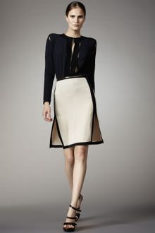 Lanvin Contrast trim Skirt - Lyst