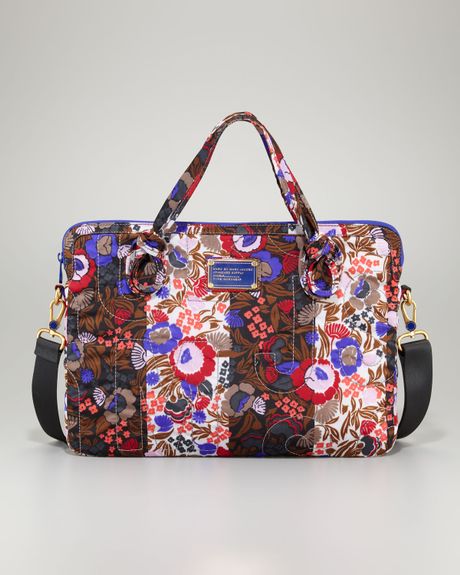 Marc By Marc Jacobs Pretty Nylon Printed Computer Case in Floral (gray) - Lyst