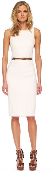 Michael Kors Beltedwaist Sheath Dress - Lyst