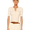 Michael Kors Cashmere Henley Sweater in White (ivory) - Lyst
