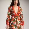 Milly Allesandra Tieback Coverup in Multicolor (cherry) - Lyst