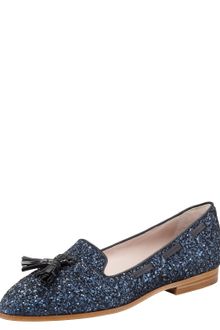 Miu Miu Tasseled Glitter Loafer - Lyst
