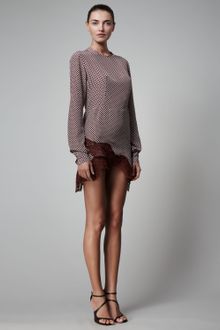 Stella McCartney Asymmetric Lace Hem Dress - Lyst