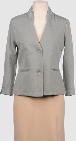 T By Alexander Wang Blazer in Gray (grey) - Lyst