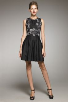 Thakoon Rose-embroidered A-line Dress - Lyst
