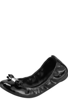 Tory Burch Eddie Patent Ballerina Flat - Lyst