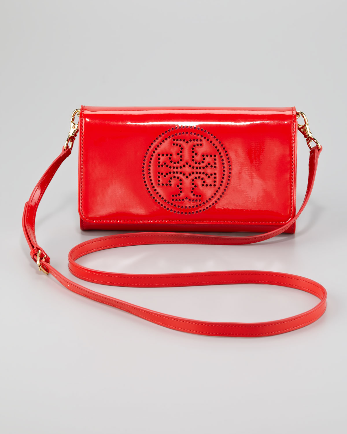 tory burch clutch red