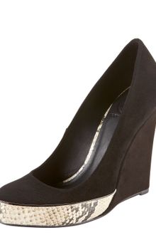 Tory Burch Sandra Snakeprint Platform Wedge - Lyst