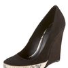 Tory Burch Sandra Snakeprint Platform Wedge in Black - Lyst