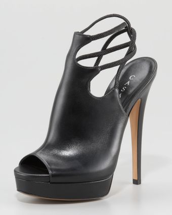 Casadei Anklewrap Slingback Platform - Lyst