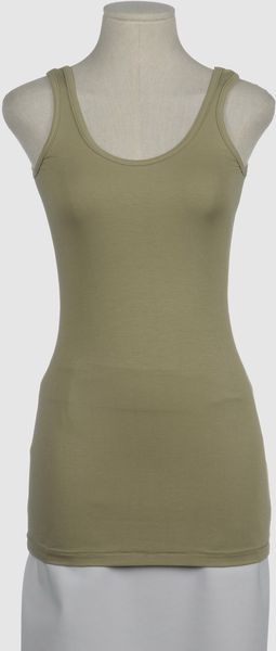 Ganni Sleeveless Tshirt - Lyst