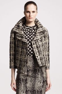 Giambattista Valli Oversizedcollar Tweed Jacket - Lyst