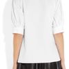 Mcq By Alexander Mcqueen Ruffled Cotton Blouse in White - Lyst