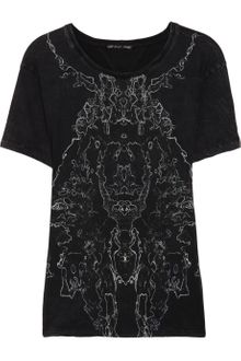 Theyskens' Theory Carey Printed Cottonjersey Tshirt - Lyst