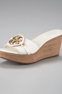 Tory Burch Patti Logo Wedge Sandal - Lyst