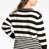 Vince Camuto Stripe Elbow Sleeve Sweater in Black (rich black) - Lyst