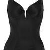 Agent Provocateur Harri Silksatin Plunge Corset in Black - Lyst
