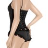 Agent Provocateur Harri Silksatin Plunge Corset in Black - Lyst