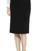 Christopher Kane Plain Liu Wen Woolcrepe Midi Skirt in Black - Lyst
